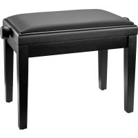 K&M Banquette noir mat, assise velours - Vue 1